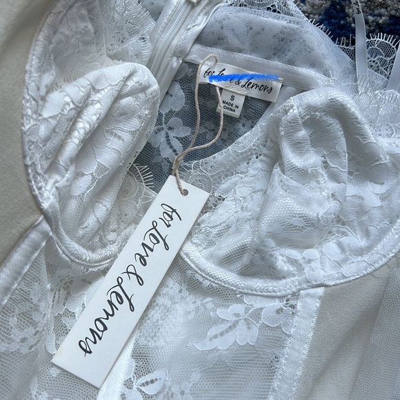 For Love & Lemons Bustier Gown in White Small - Picture 10 of 10